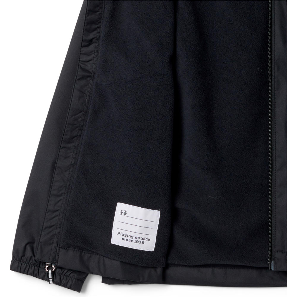 Columbia chaqueta impermeable niño Rainy Trails III Fleece Lined Jacket vista detalle