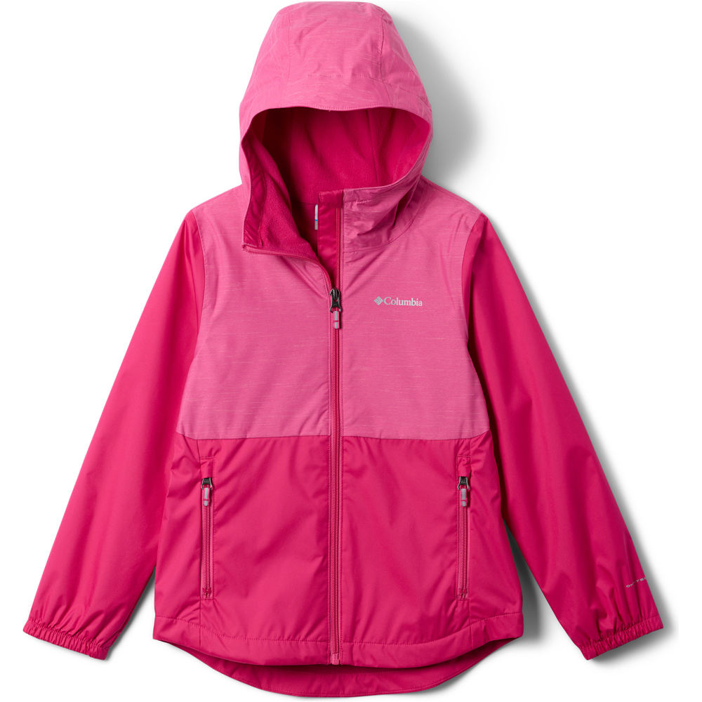 Columbia chaqueta impermeable niño Rainy Trails III Fleece Lined Jacket vista frontal