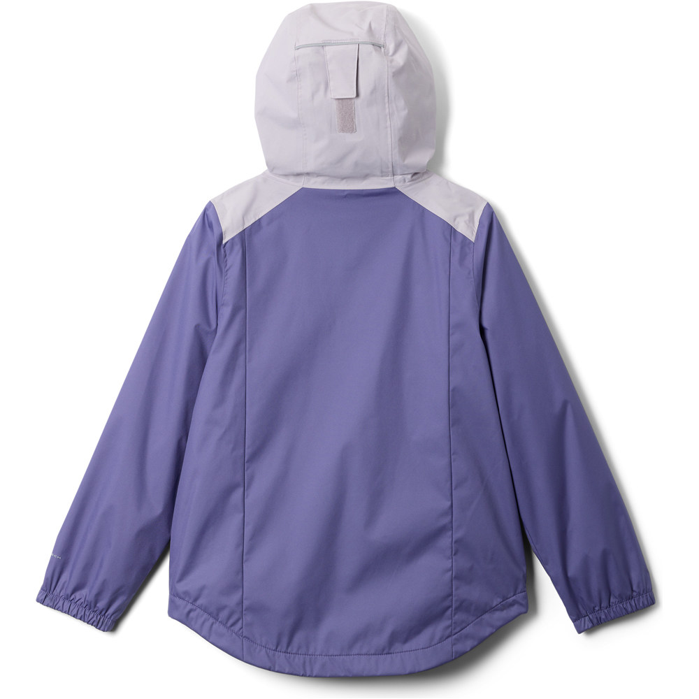 Columbia chaqueta impermeable niño Rainy Trails III Fleece Lined Jacket vista trasera
