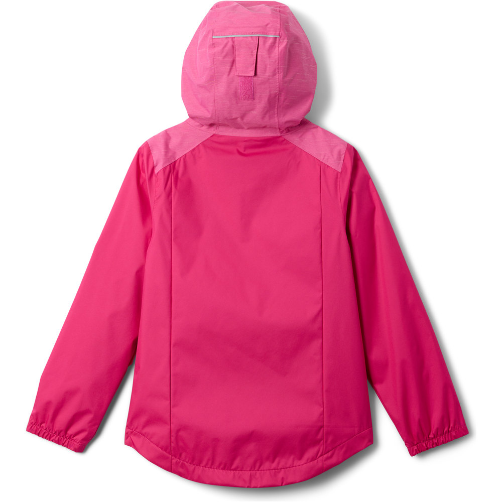 Columbia chaqueta impermeable niño Rainy Trails III Fleece Lined Jacket vista trasera