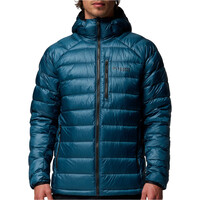 Columbia chaqueta outdoor hombre Arctic Crest Down Hooded Jacket vista frontal