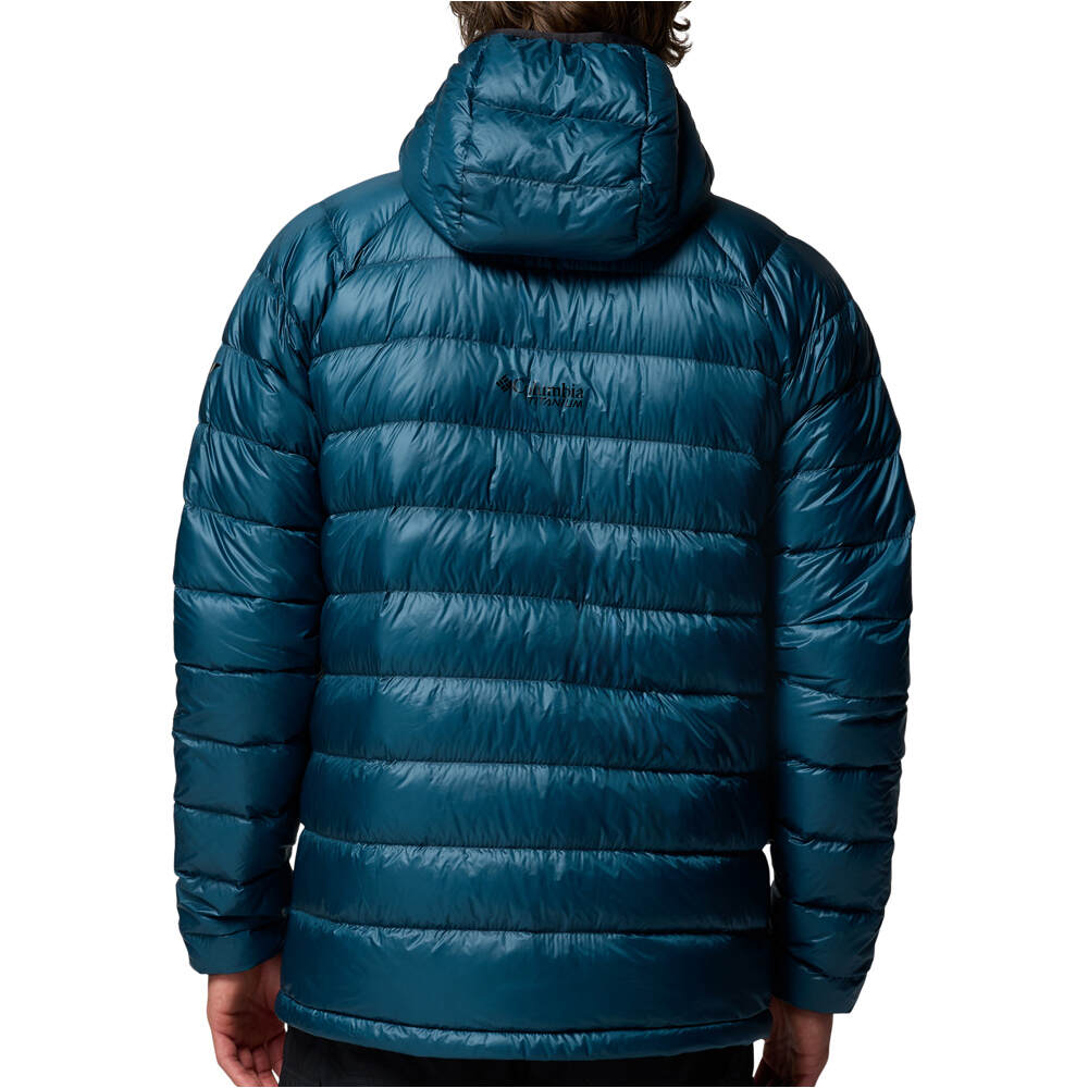 Columbia chaqueta outdoor hombre Arctic Crest Down Hooded Jacket vista trasera