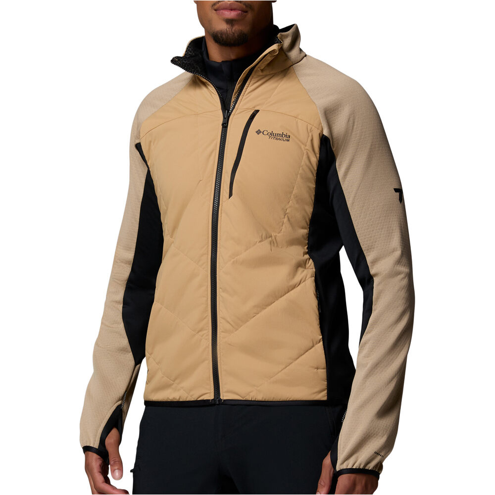 Columbia chaqueta outdoor hombre Arctic Crest Hybrid Full Zip vista frontal
