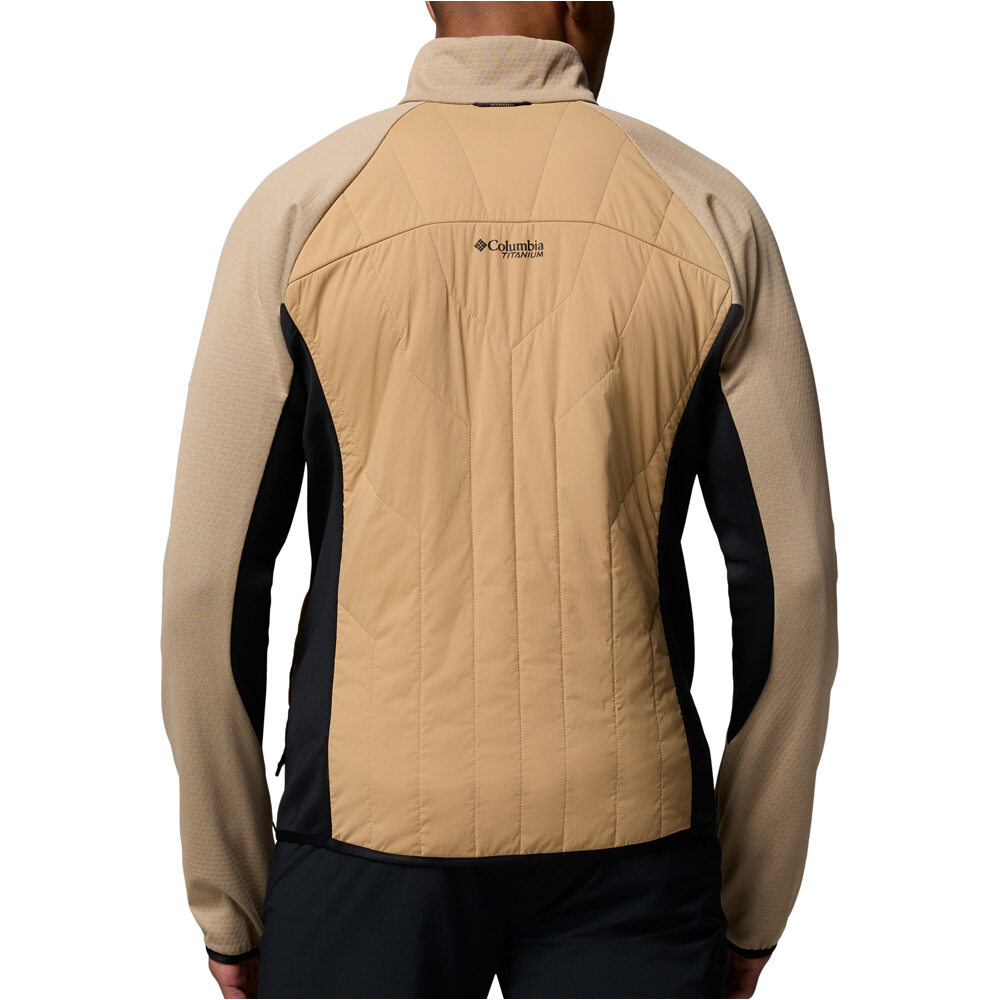 Columbia chaqueta outdoor hombre Arctic Crest Hybrid Full Zip vista trasera