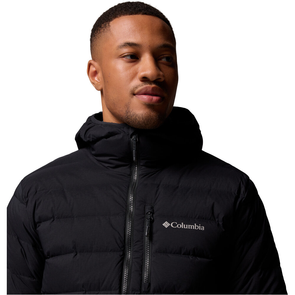 Columbia chaqueta outdoor hombre Drift Peak Stretch Down Hooded Jacket vista detalle