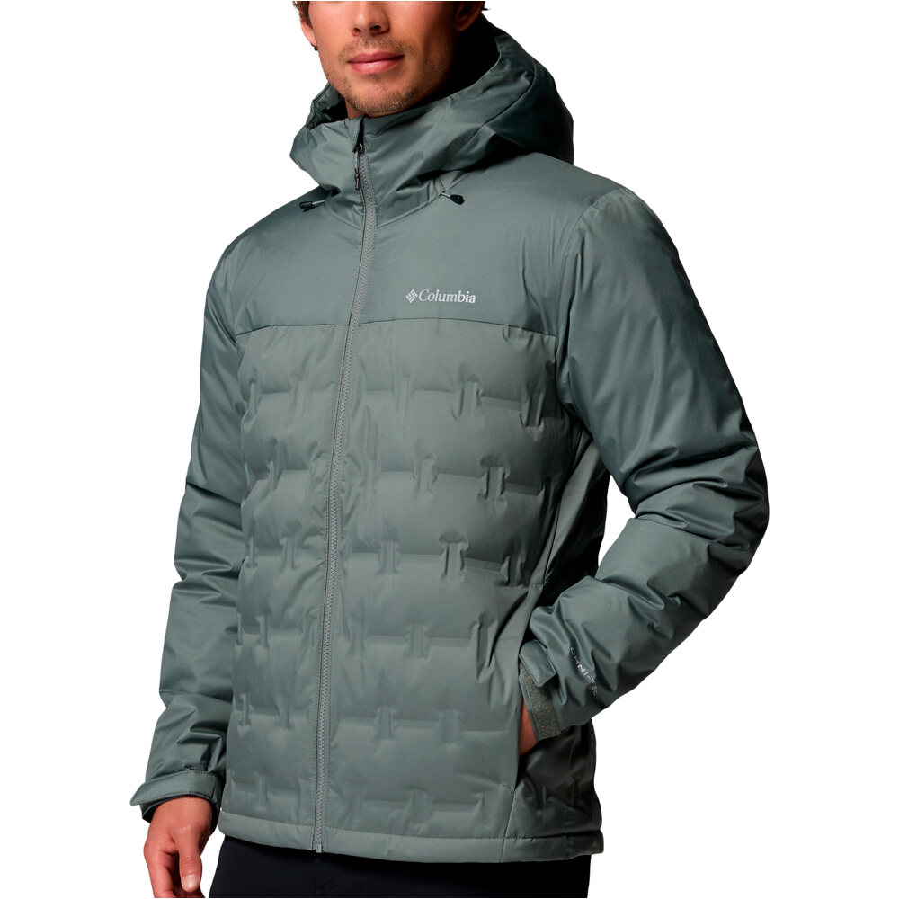 Columbia chaqueta outdoor hombre Grand Trek IV Down Hooded Jacket vista frontal