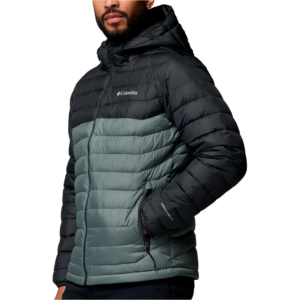 Columbia chaqueta outdoor hombre Powder Lite II Hooded Jacket vista detalle