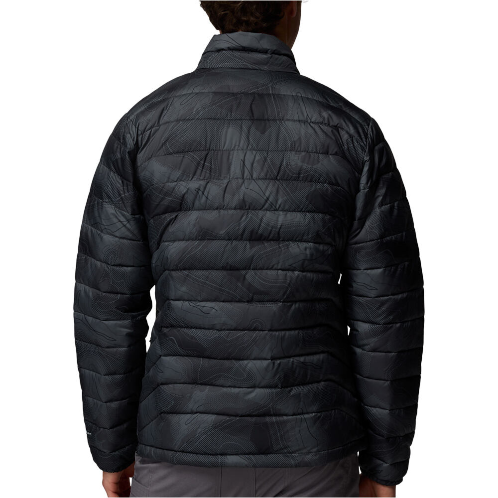 Columbia chaqueta outdoor hombre Powder Lite II Printed Jacket vista trasera