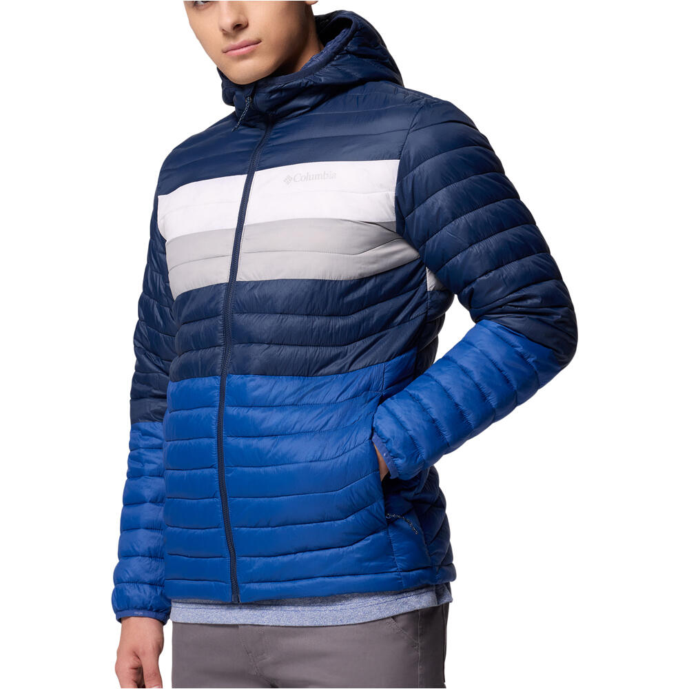 Columbia chaqueta outdoor hombre Powder Pass Hooded Jacket vista detalle