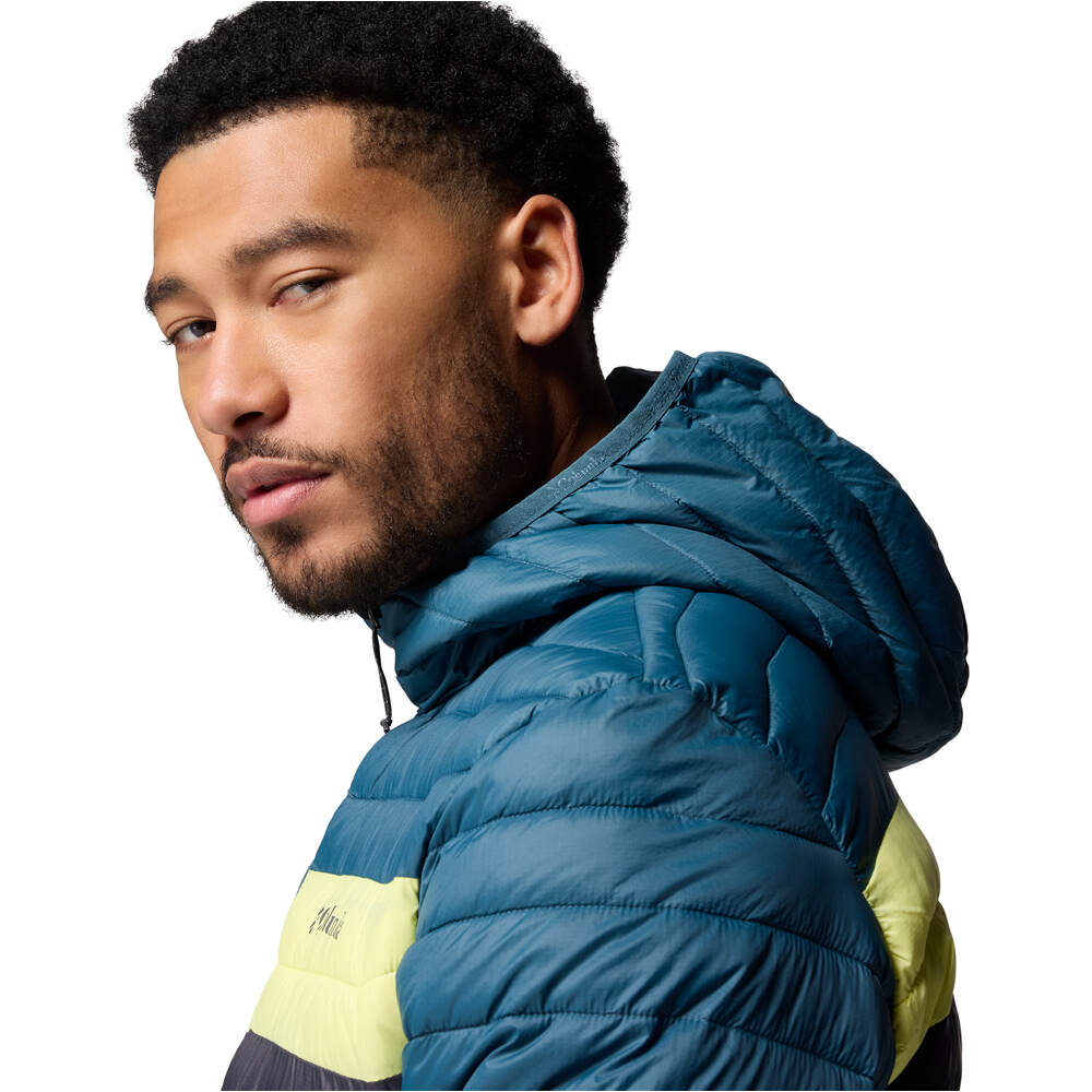 Columbia chaqueta outdoor hombre Powder Pass Hooded Jacket vista detalle