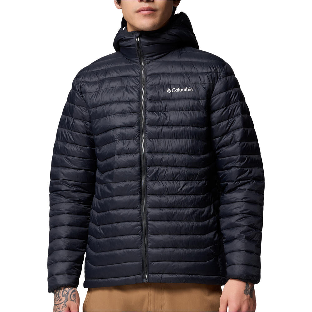 Columbia chaqueta outdoor hombre Powder Pass Hooded Jacket vista frontal
