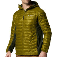 Columbia chaqueta outdoor hombre Powder Pass Hybrid Hooded Jacket vista detalle