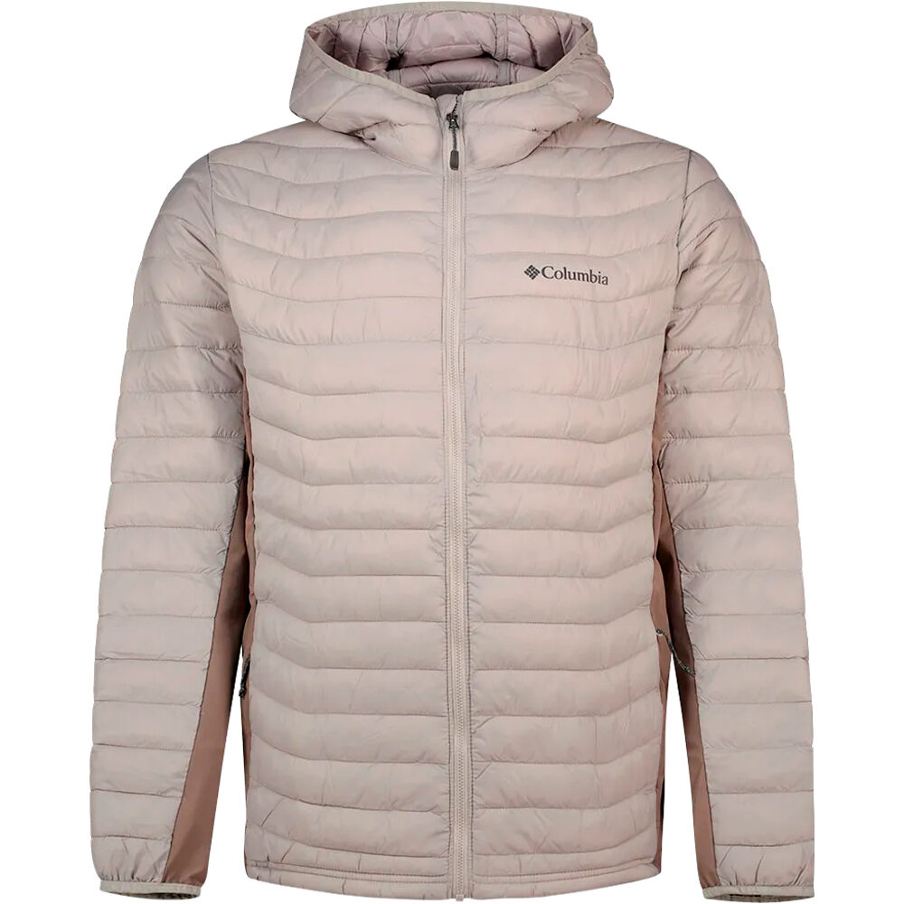 Columbia chaqueta outdoor hombre Powder Pass Hybrid Hooded Jacket vista frontal