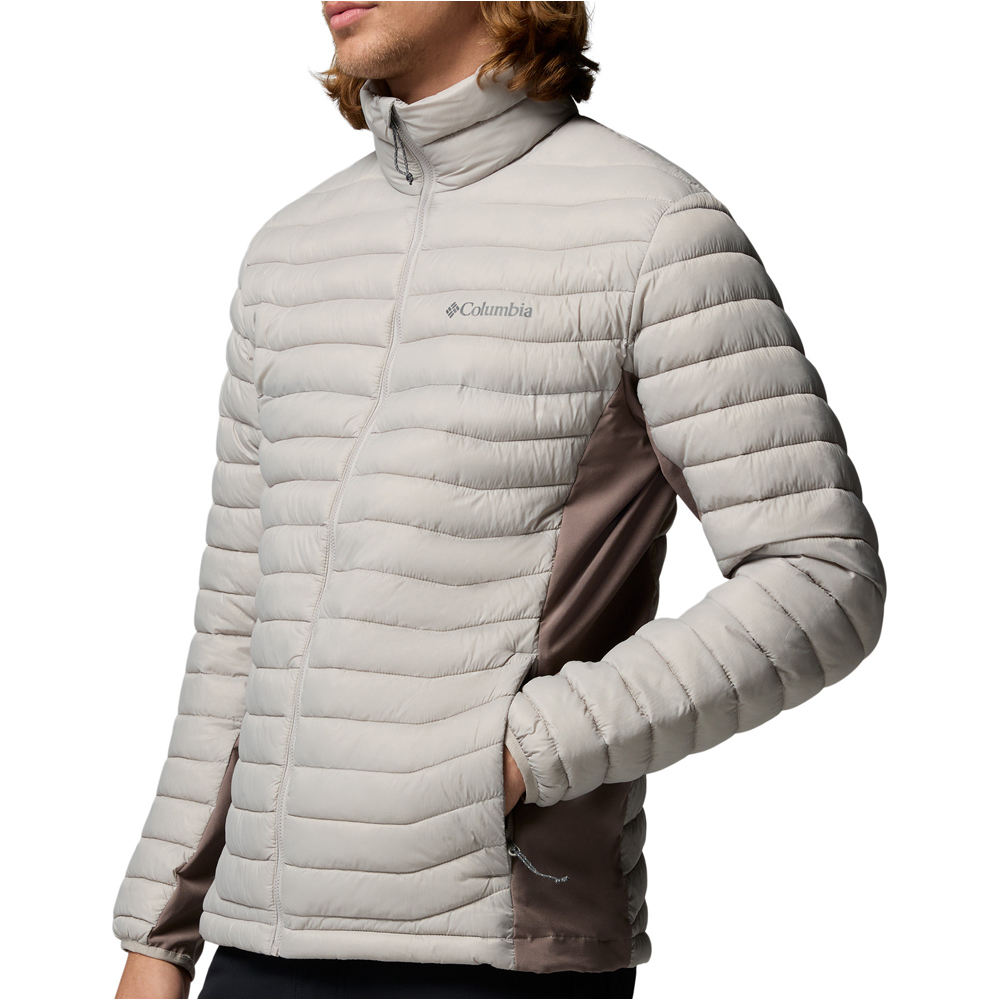 Columbia chaqueta outdoor hombre Powder Pass Hybrid Jacket vista detalle