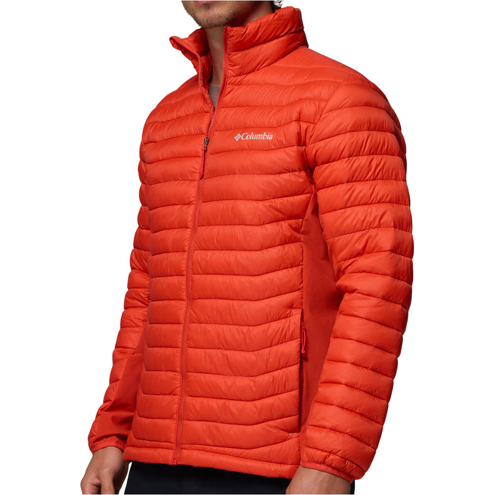 Columbia chaqueta outdoor hombre Powder Pass Hybrid Jacket vista detalle