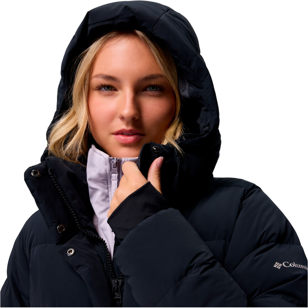 Columbia chaqueta outdoor mujer Amaze Puff  Long Hooded Jacket vista detalle