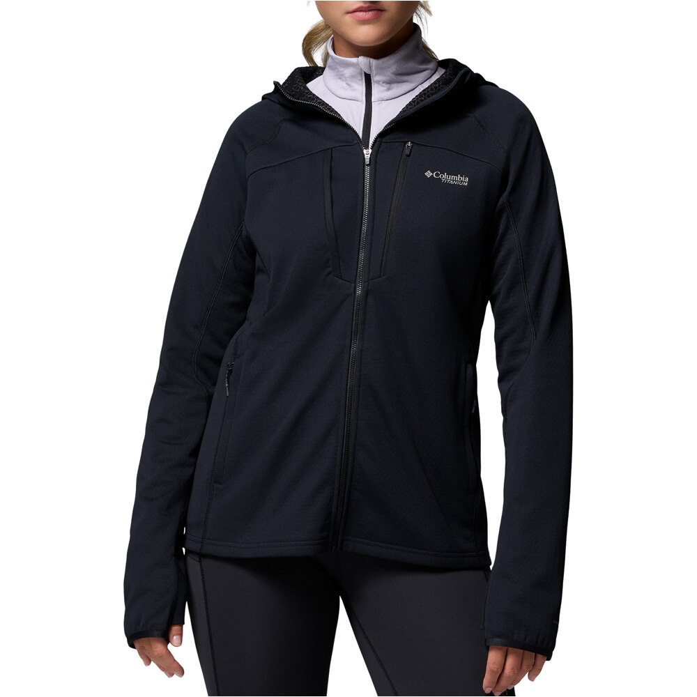 Columbia chaqueta outdoor mujer Arctic Crest Bonded Full Zip vista frontal