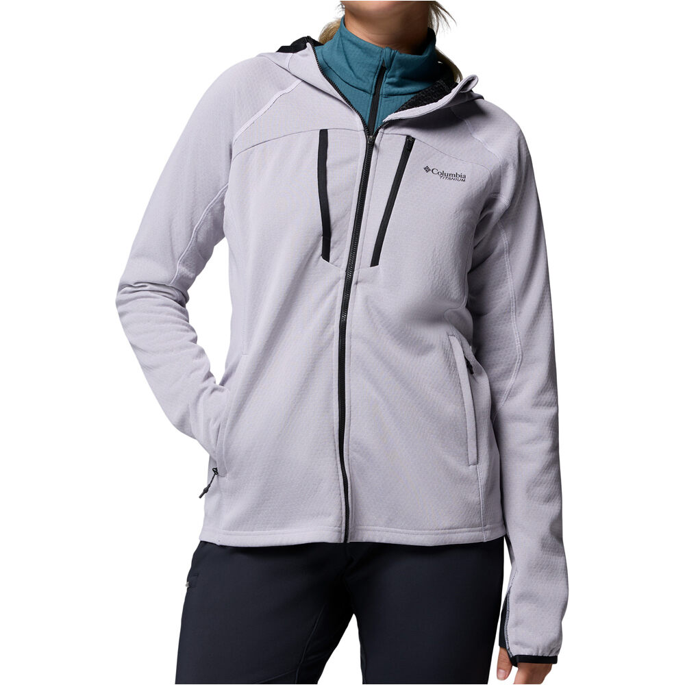 Columbia chaqueta outdoor mujer Arctic Crest Bonded Full Zip vista frontal