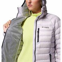 Columbia chaqueta outdoor mujer Arctic Crest Down Hooded Jacket vista detalle