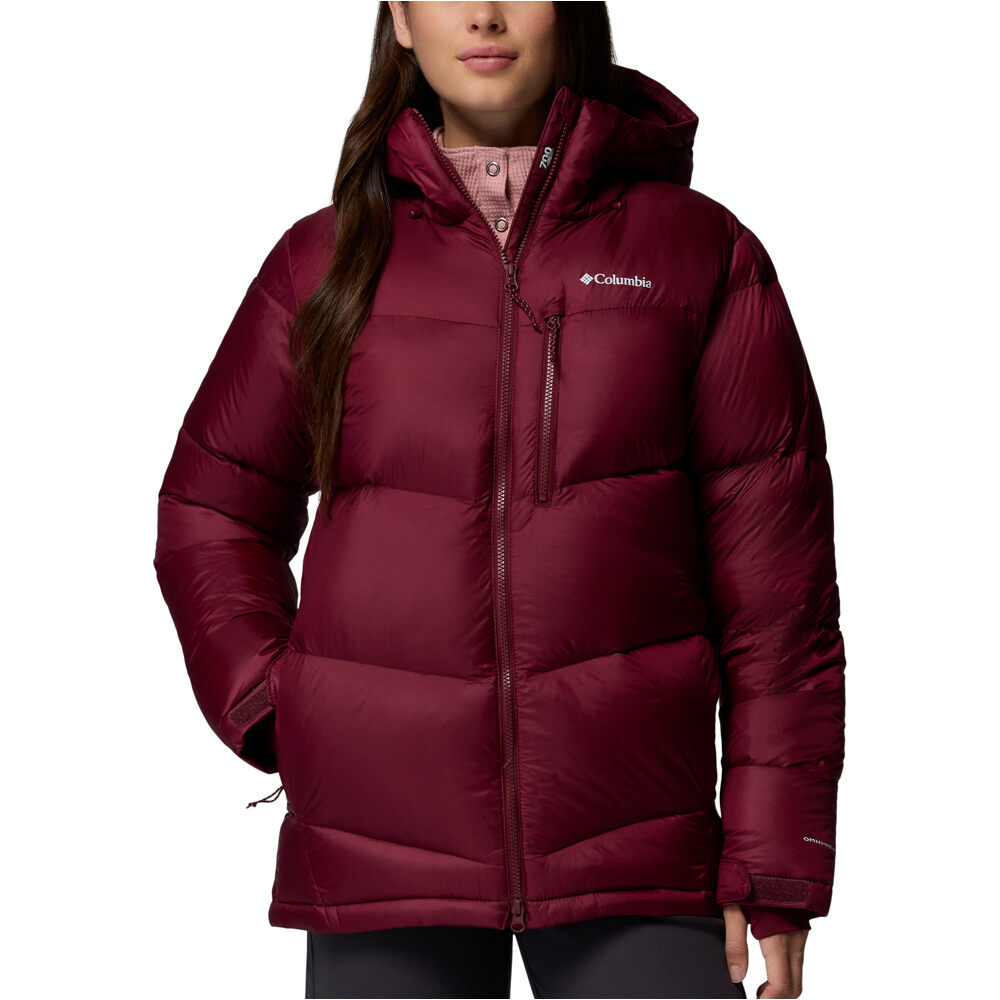 Columbia chaqueta outdoor mujer Cloudview Down Hooded Jacket vista frontal