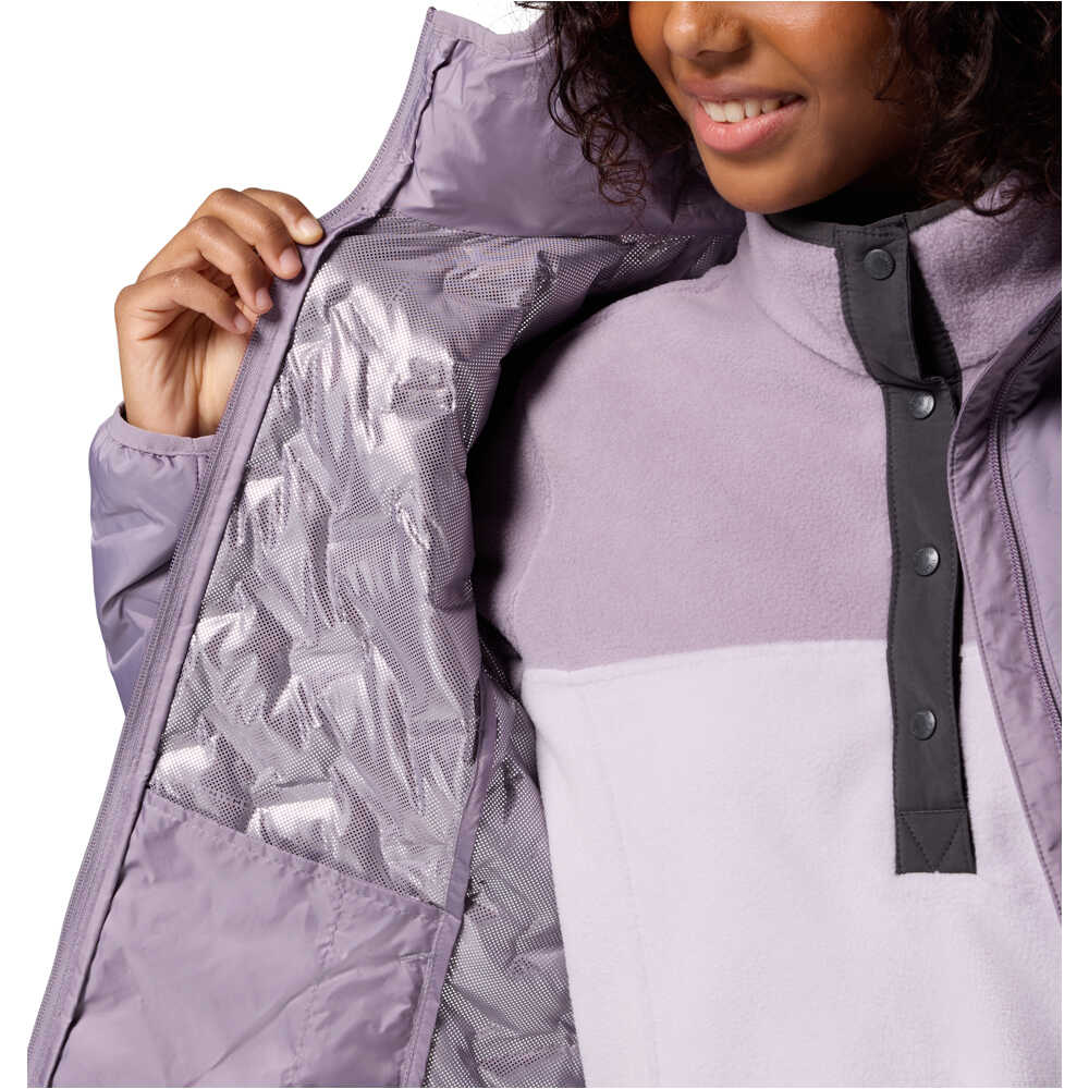 Columbia chaqueta outdoor mujer Delta Ridge II Down Hooded Jacket vista detalle