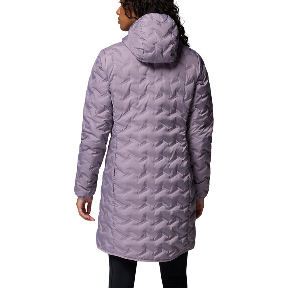 Columbia chaqueta outdoor mujer Delta Ridge II Long Down Jacket vista trasera