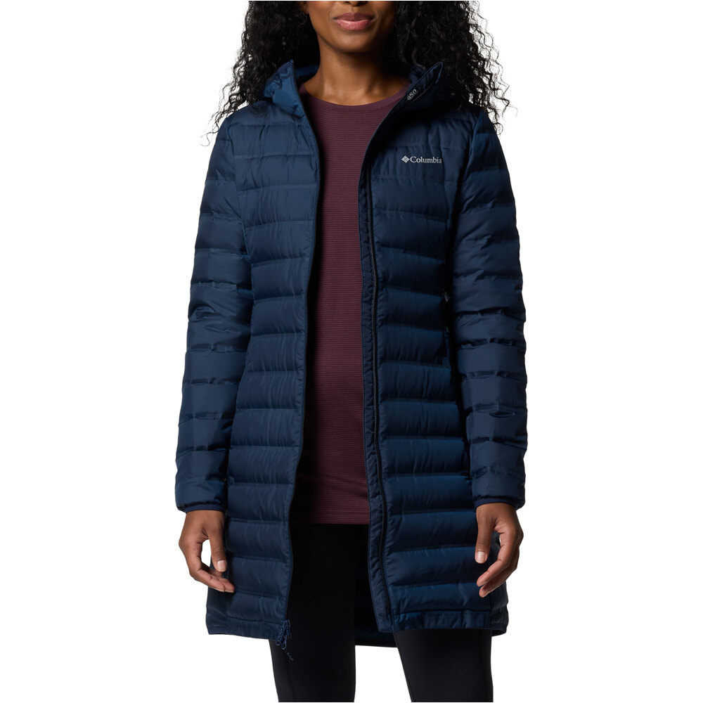 Columbia chaqueta outdoor mujer Lake 22 II Down Long Hooded Jacket vista detalle