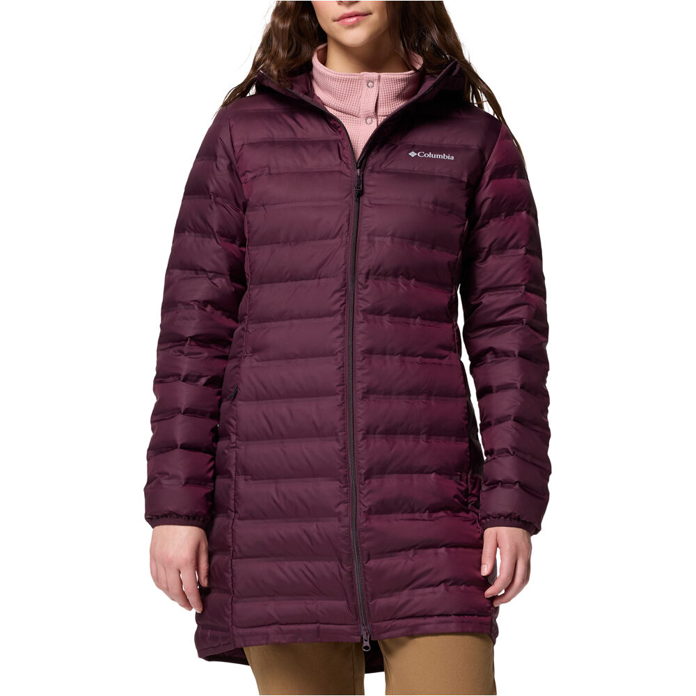 Columbia chaqueta outdoor mujer Lake 22 II Down Long Hooded Jacket vista frontal