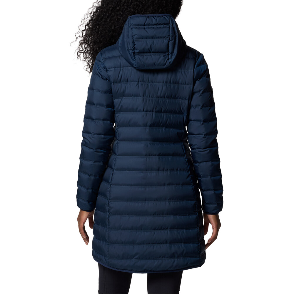 Columbia chaqueta outdoor mujer Lake 22 II Down Long Hooded Jacket vista trasera