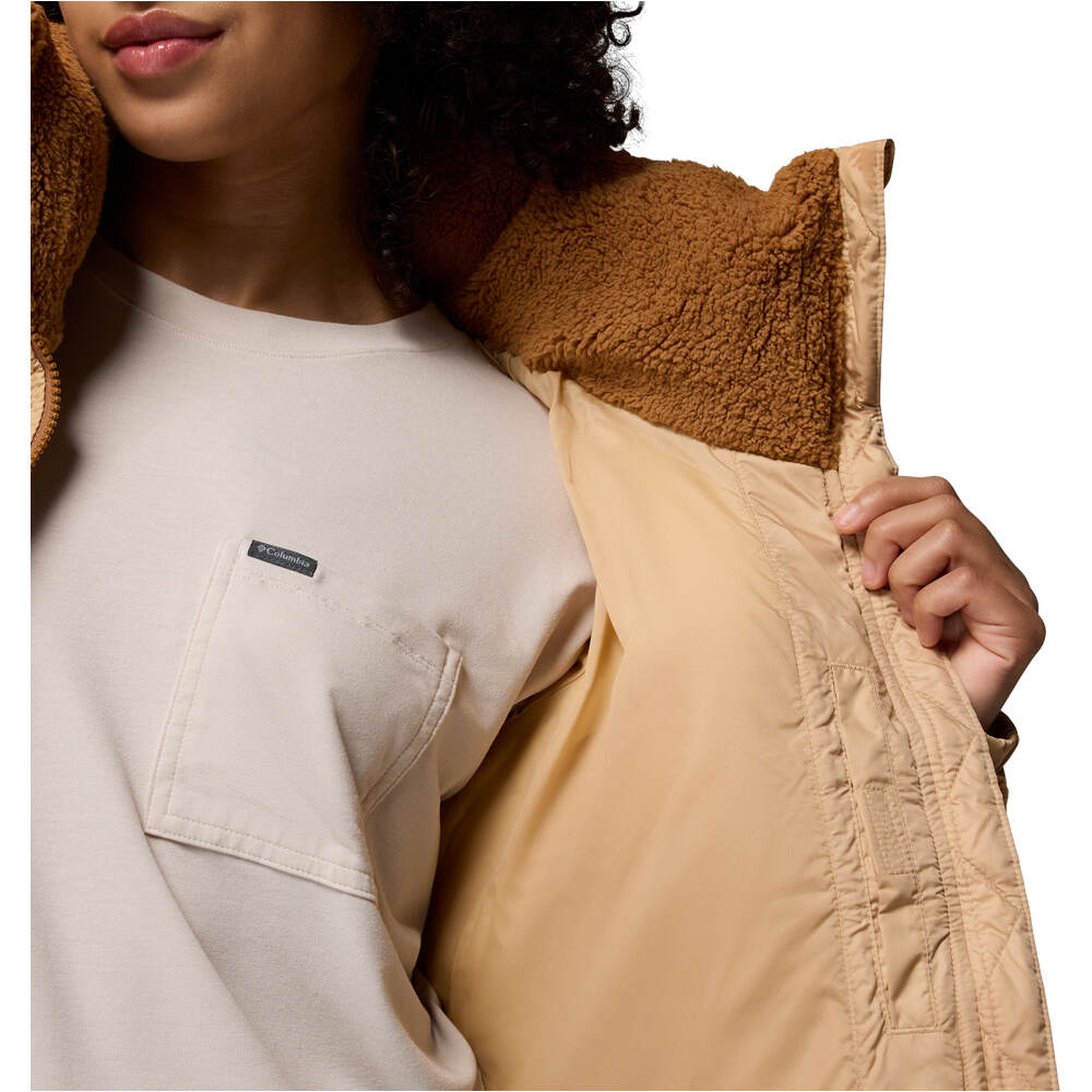 Columbia chaqueta outdoor mujer Leadbetter Point II Sherpa Hybrid vista detalle