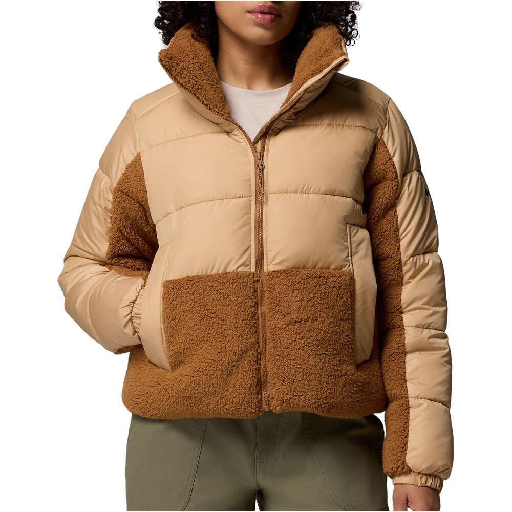 Columbia chaqueta outdoor mujer Leadbetter Point II Sherpa Hybrid vista frontal