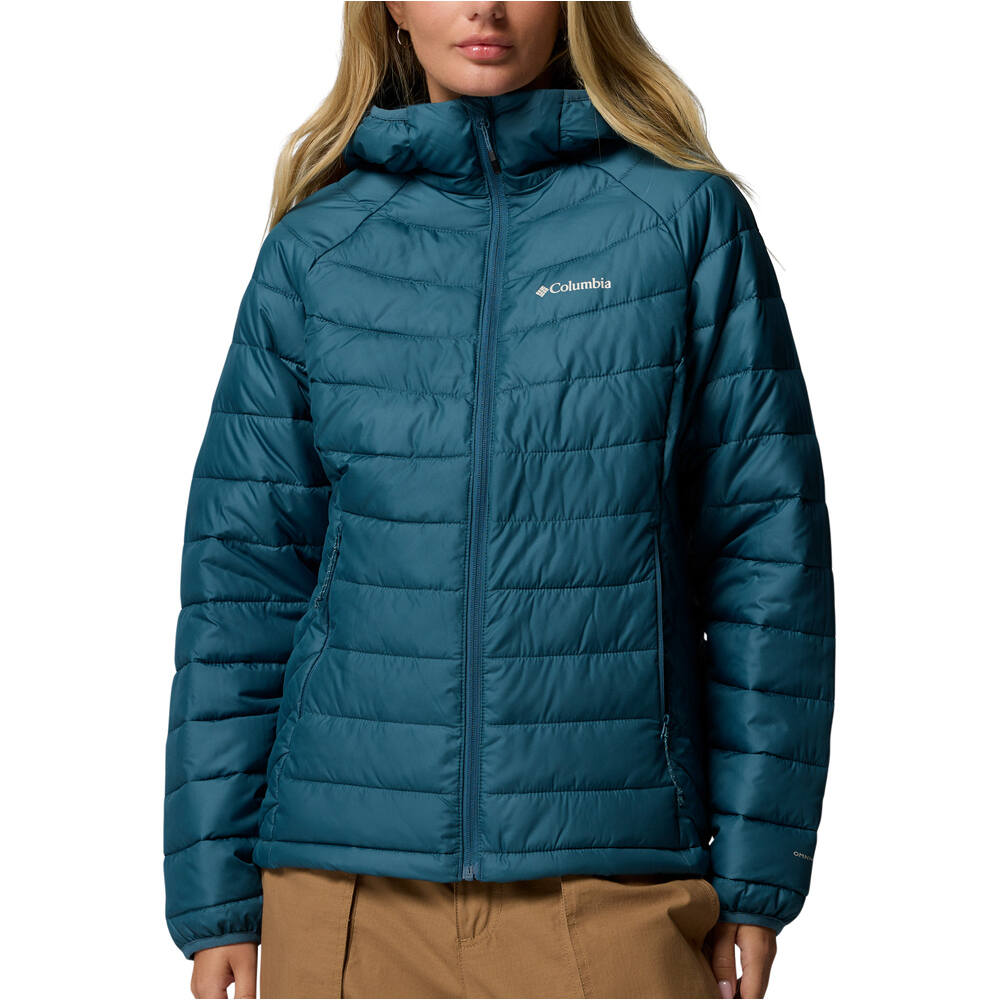 Columbia chaqueta outdoor mujer Powder Lite  II Hooded Jacket vista frontal