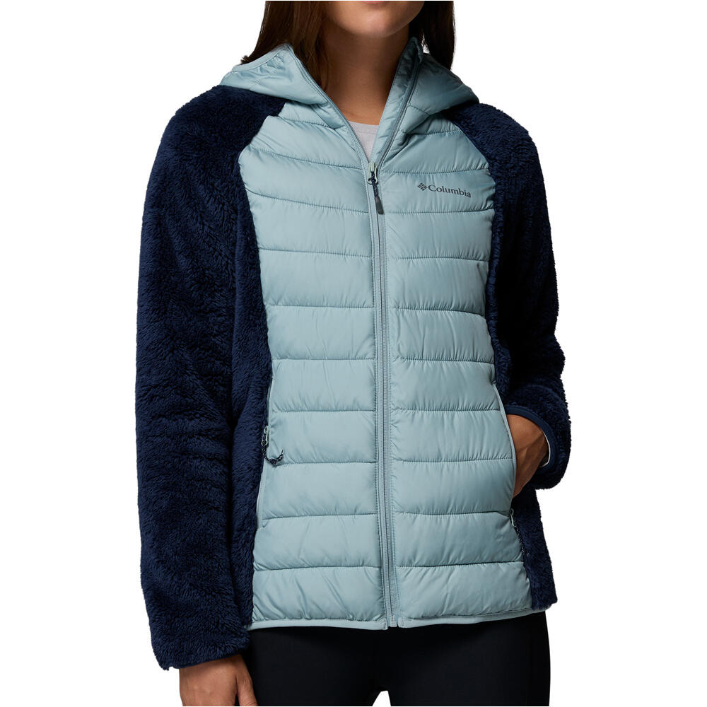 Columbia chaqueta outdoor mujer Powder Lite II Sherpa Hybrid Jacket vista frontal