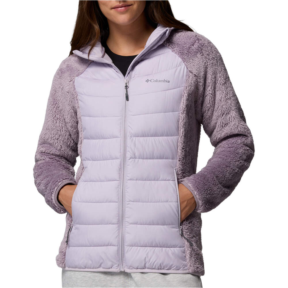 Columbia chaqueta outdoor mujer Powder Lite II Sherpa Hybrid Jacket vista frontal