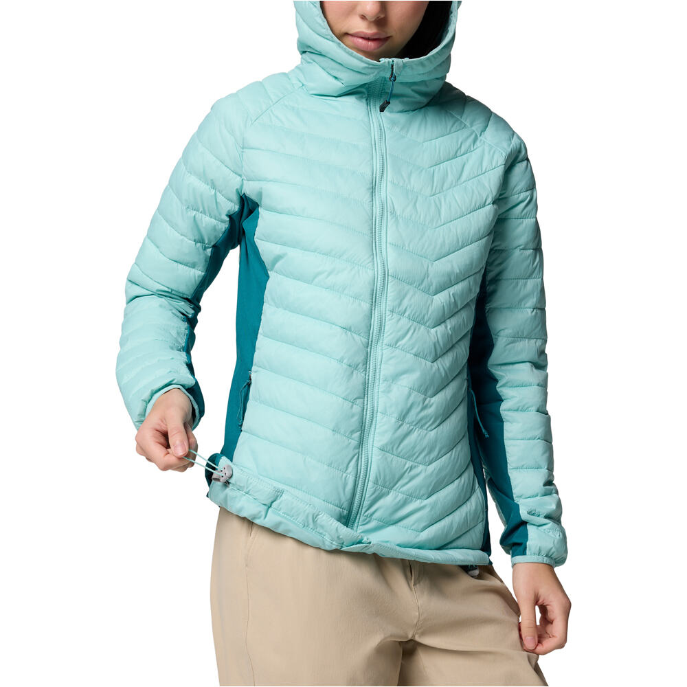 Columbia chaqueta outdoor mujer Powder Pass II Hybrid Hooded Jacket 04