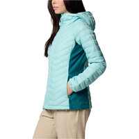 Columbia chaqueta outdoor mujer Powder Pass II Hybrid Hooded Jacket vista detalle