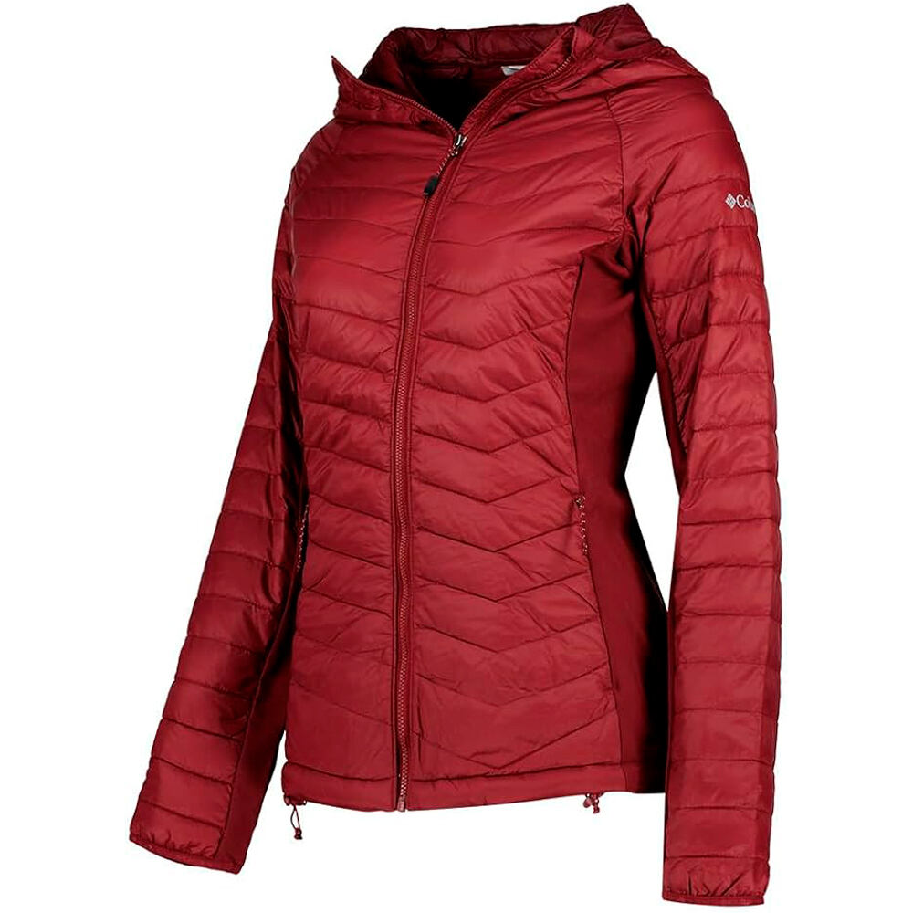 Columbia chaqueta outdoor mujer Powder Pass II Hybrid Hooded Jacket vista detalle