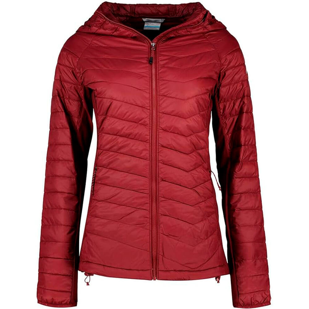 Columbia chaqueta outdoor mujer Powder Pass II Hybrid Hooded Jacket vista frontal