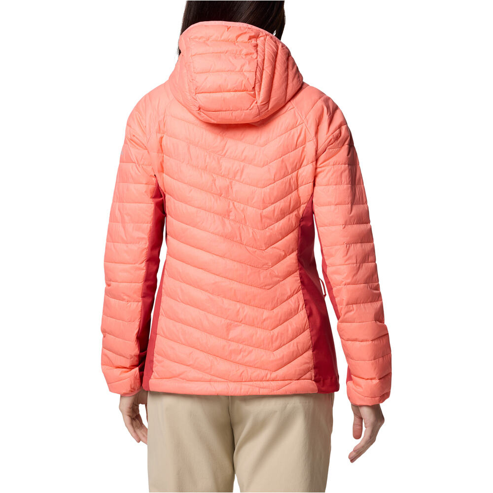 Columbia chaqueta outdoor mujer Powder Pass II Hybrid Hooded Jacket vista trasera