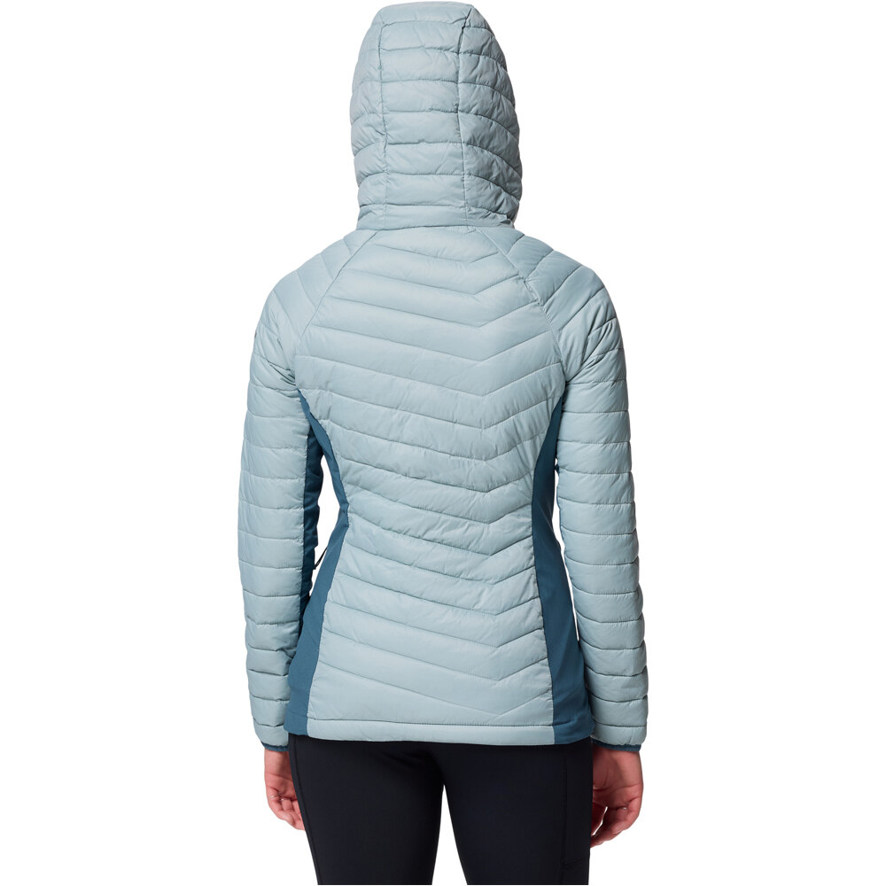 Columbia chaqueta outdoor mujer Powder Pass II Hybrid Hooded Jacket vista trasera