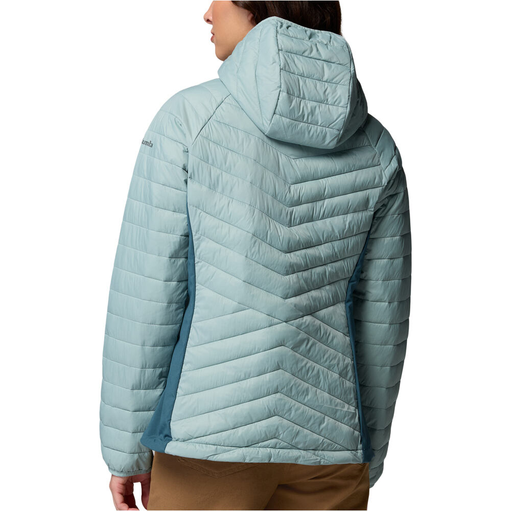 Columbia chaqueta outdoor mujer Powder Pass III Hybrid Hdd Jkt vista trasera