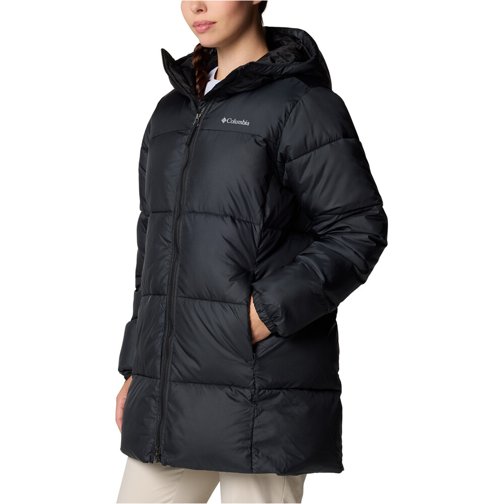 Columbia chaqueta outdoor mujer Puffect II Mid Hooded Jacket vista detalle