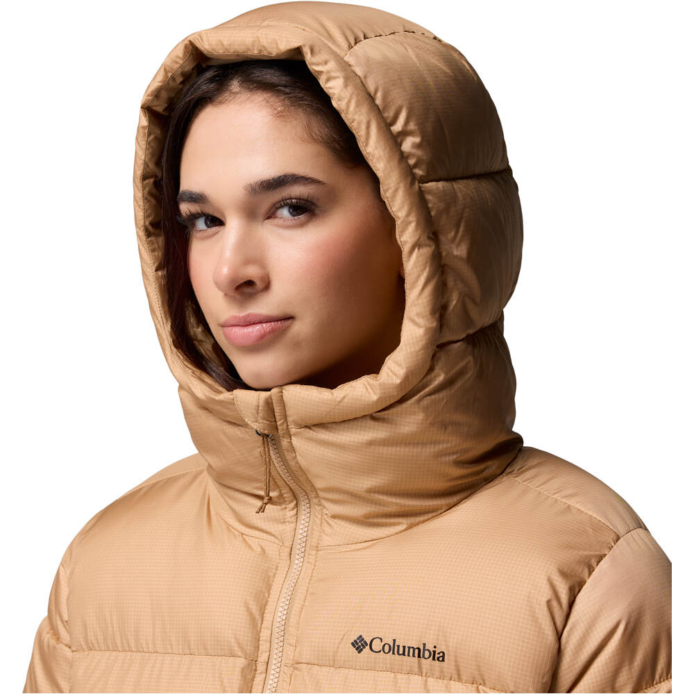 Columbia chaqueta outdoor mujer Puffect II Mid Hooded Jacket vista detalle