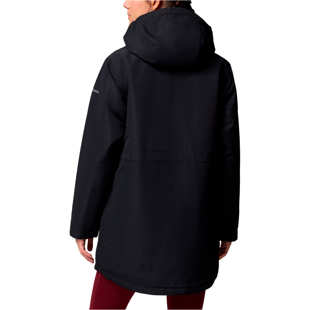Columbia chaqueta outdoor mujer Pulaski  Parka vista trasera