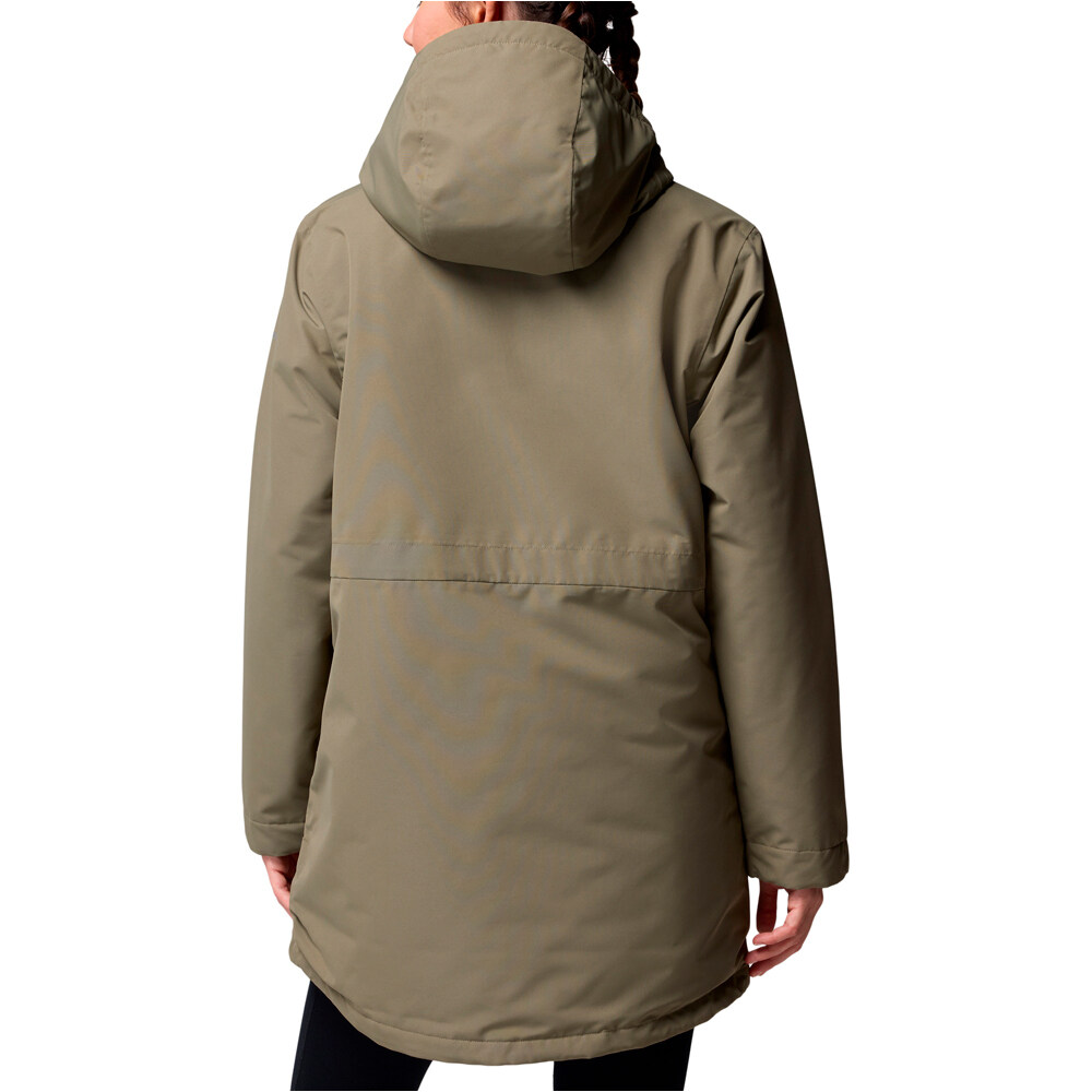 Columbia chaqueta outdoor mujer Pulaski  Parka vista trasera