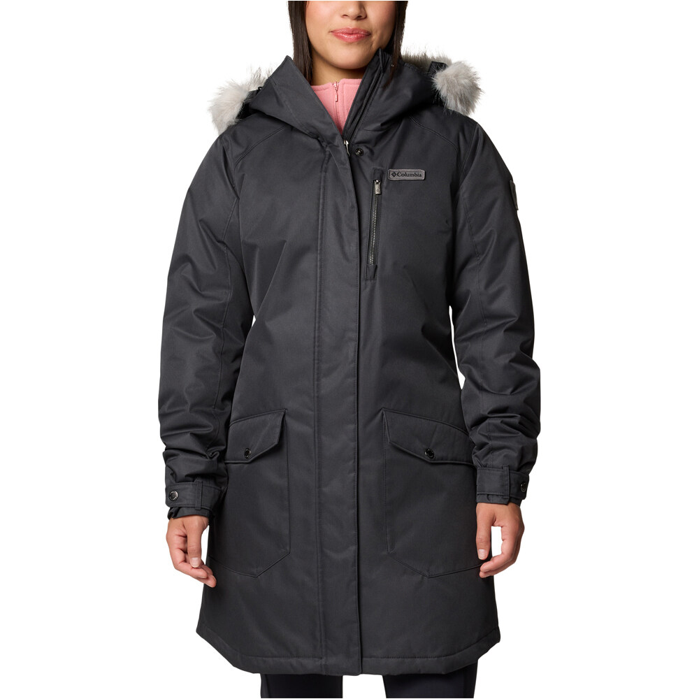 Columbia chaqueta outdoor mujer Suttle Mountain Long Insulated Jacket vista frontal