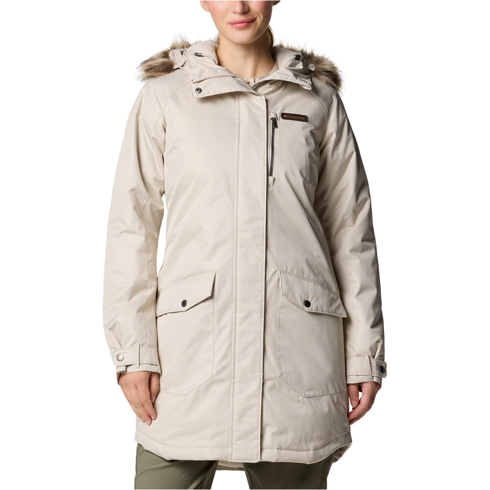 Columbia chaqueta outdoor mujer Suttle Mountain Long Insulated Jacket vista frontal