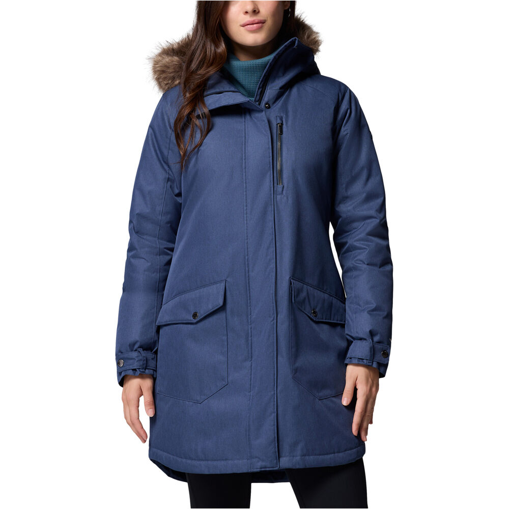 Columbia chaqueta outdoor mujer Suttle Mountain Long Insulated Jacket vista frontal