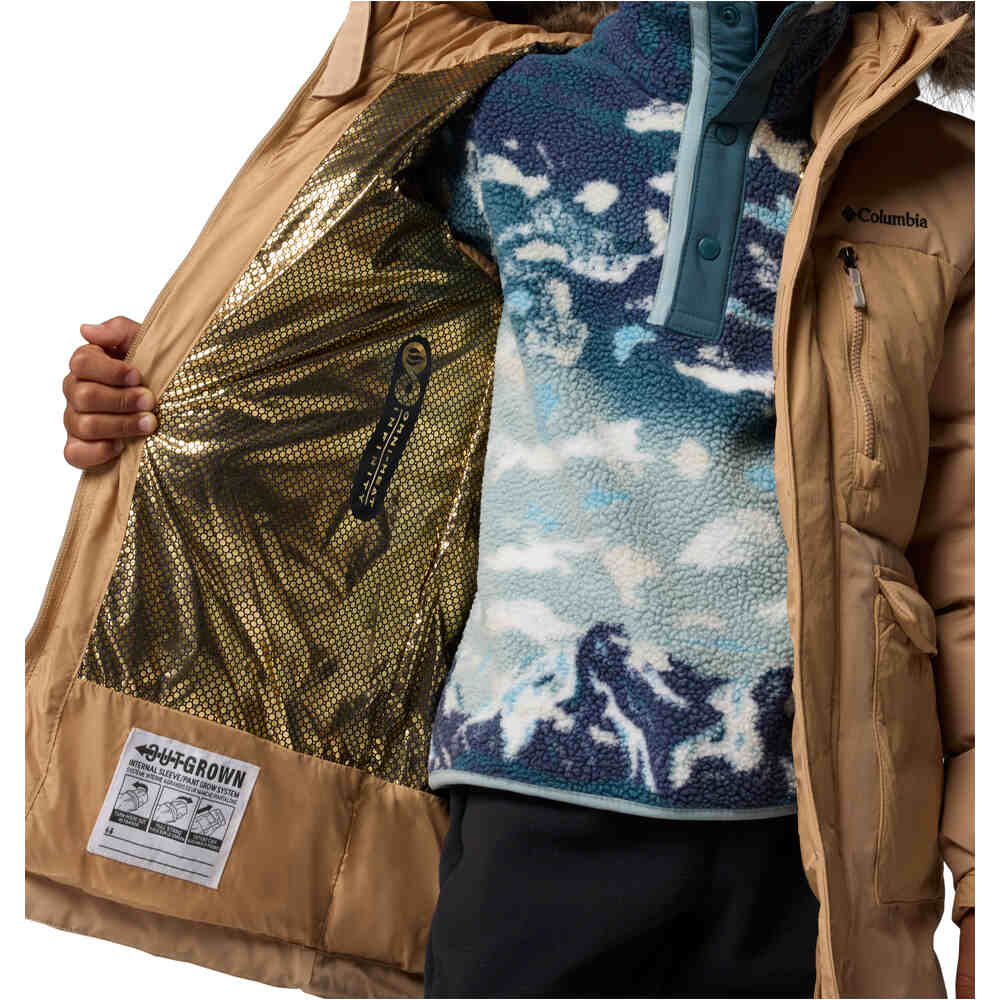 Columbia chaqueta outdoor niño Marquam Peak Fusion II Parka vista detalle