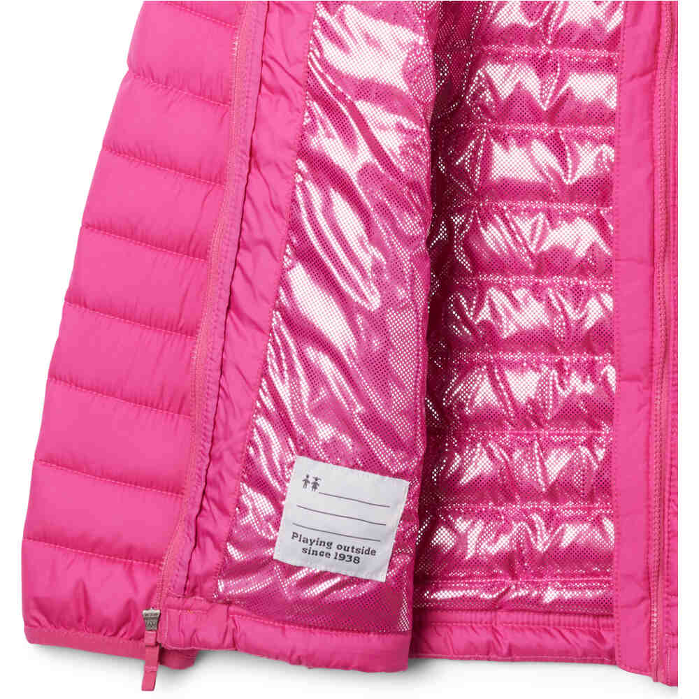 Columbia chaqueta outdoor niño Powder Lite II Hooded Jacket vista detalle